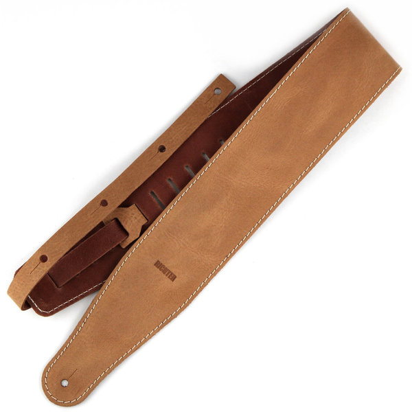 Raw III Contour Waxy Suede Natural Guitar Strap #1555