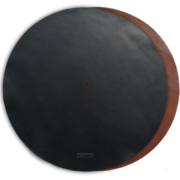 Turntable Leather Mat Set / Slipmat Black / Brown #1724